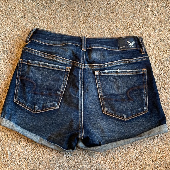 American Eagle Jean Shorts. High Rise Shortie - Picture 2 of 3